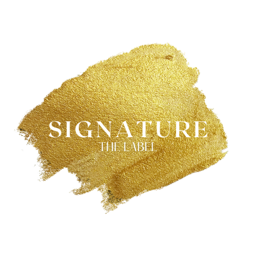 Signature the label