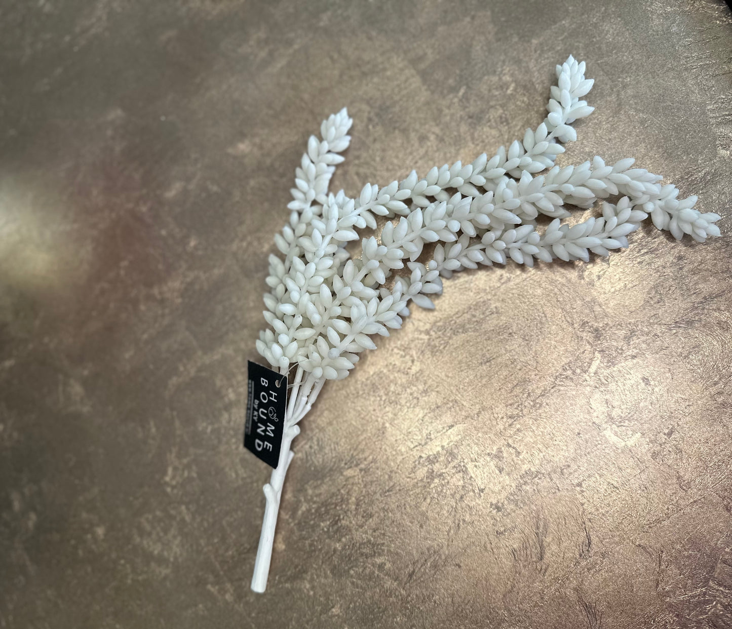 Decoratie tak - hangend - white